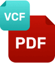 VCF to PDF